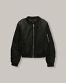 Bomber Satinada Verde,NEGRO